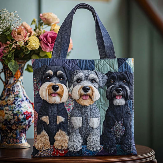 Schnauzer Happy Pals Quilted Tote Bag NCU0NT9775