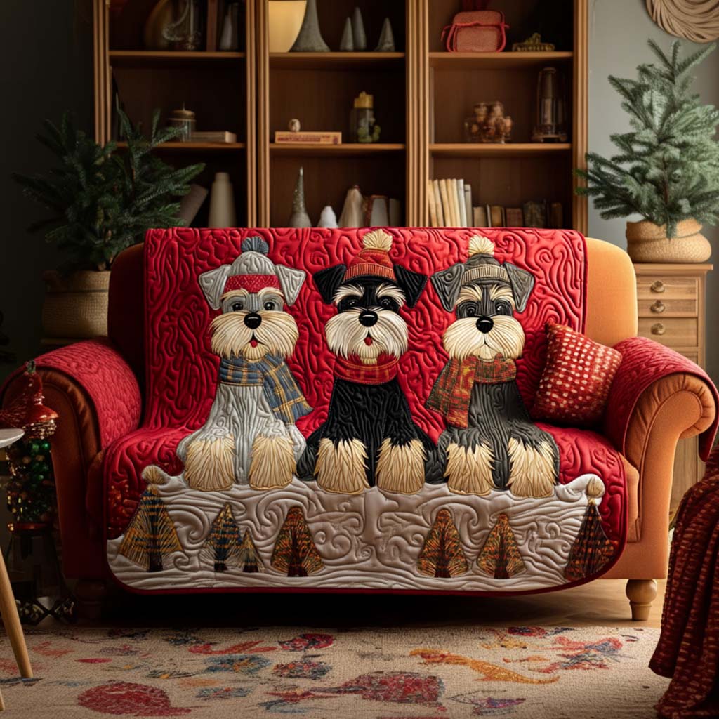 Schnauzer Quilted Sofa Cover NCU0VT357