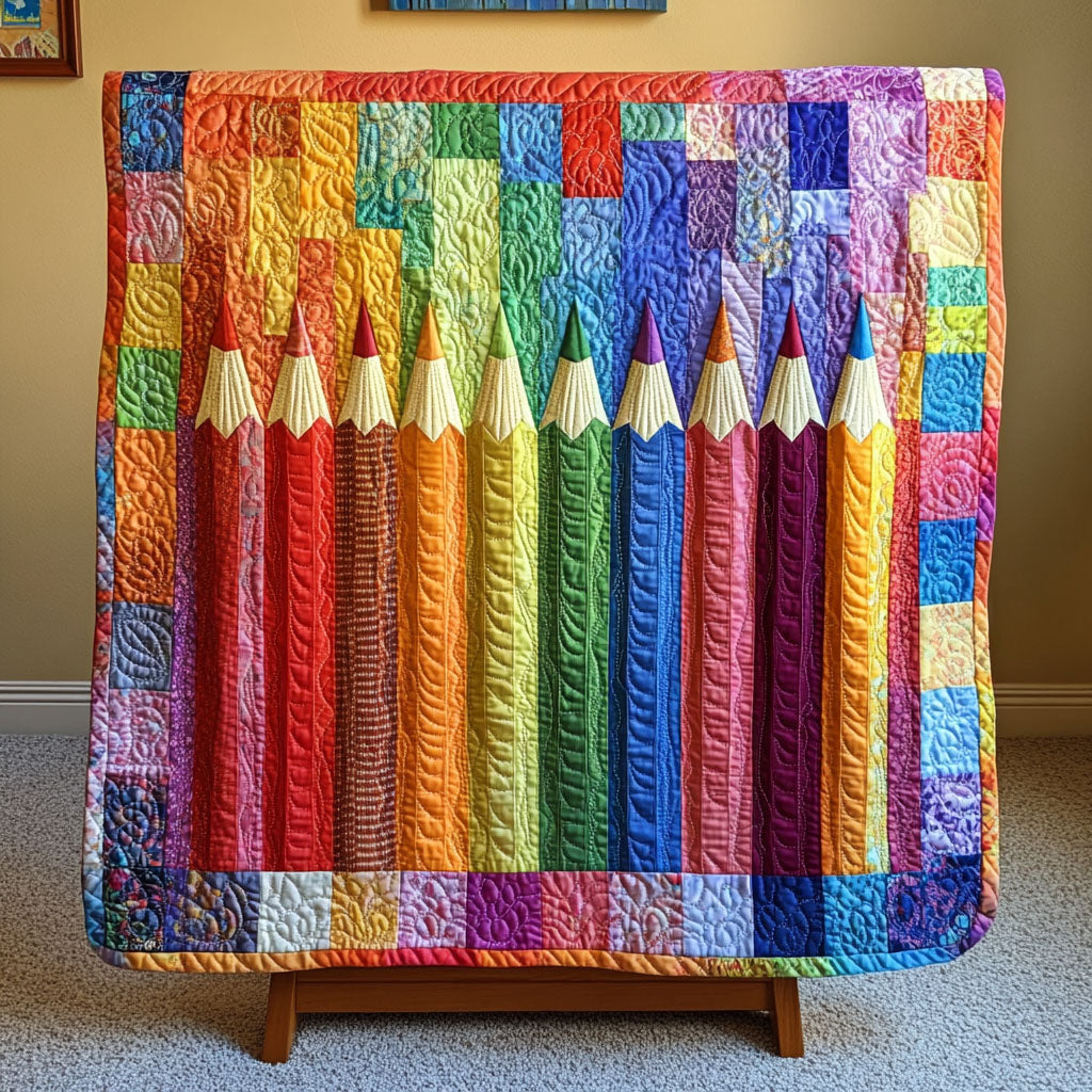 Scholarly Stripes Quilted Blanket NCU0PT7196