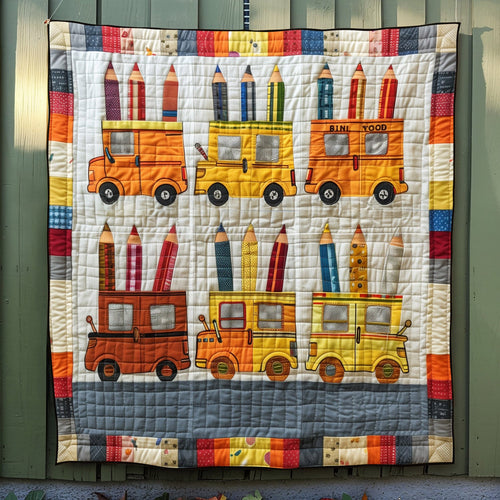 Schoolyard Fun Quilted Blanket NCU0TL808