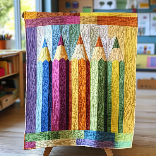 Schoolyard Scribbles Quilted Blanket NCU0PT7197