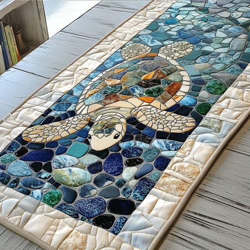 Sea Sage Quilted Table Runner NCU0PT2394