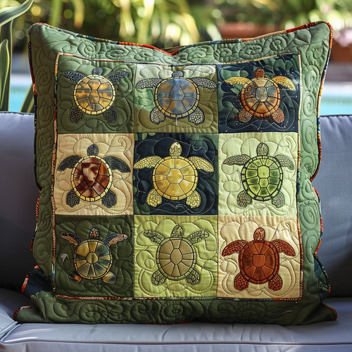 Sea Turtle Paradise Quilted Pillow Case NCU0NT116