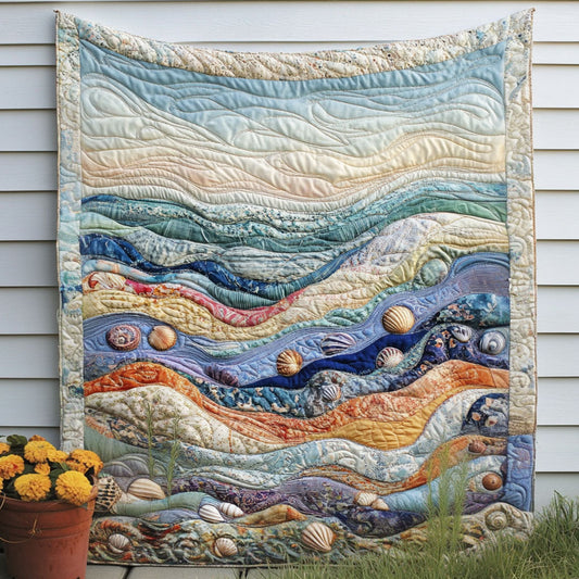Sea Bloom Quilted Blanket NCU0NT7264