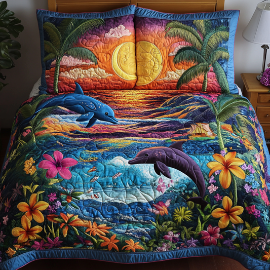 Sea Breeze 3-Piece Quilted Bedding Set NCU0DK6800