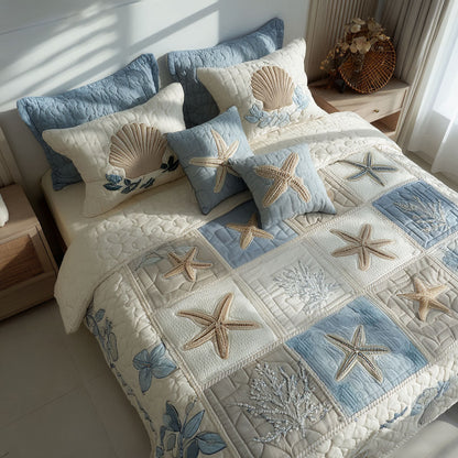 Sea Breeze 3-Piece Quilted Bedding Set NCU0TD2188