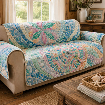 Sea Breeze Flow Quilted Sofa Cover NCU0PT11990