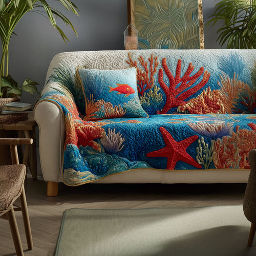 Sea Breeze Quilted Sofa Cover NCU0DK11653