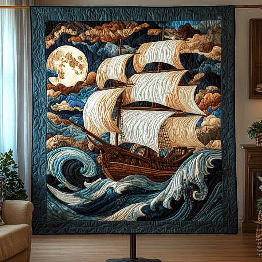 Sea Glory Quilted Blanket NCU0VH557