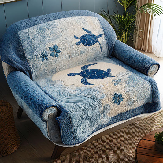 Sea Harmony Quilted Sofa Cover NCU0PT9694