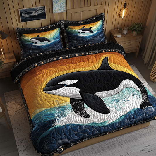 Sea Kings 3-Piece Quilted Bedding Set NCU0DK6587