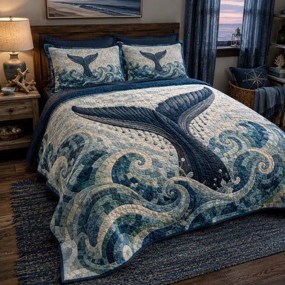 Sea Serenity 3-Piece Quilted Bedding Set NCU0TD3049