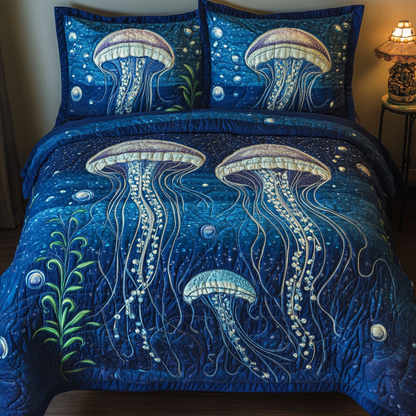 Sea Serenity 3-Piece Quilted Bedding Set NCU0VH4170