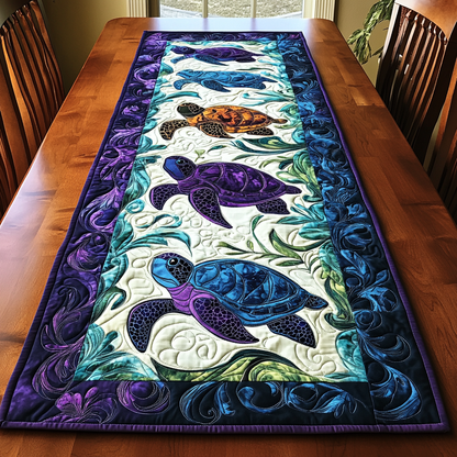 Sea Serenity Quilted Table Runner NCU0DK4330