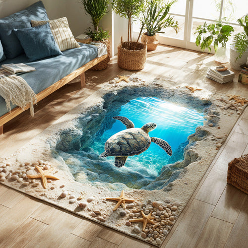 Sea Turtle Oasis Area Rug NCU0TV1693