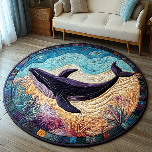 Sea Wanderer Quilted Round Mat NCU0DK5756
