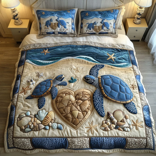 Sea of Devotion 3-Piece Quilted Bedding Set NCU0NT2795