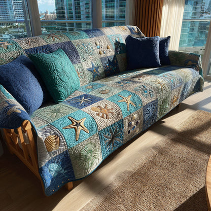 Seabreeze Haven Quilted Sofa Cover NCU0PT11143