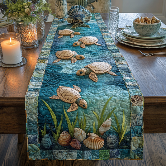 Seagrass Sanctuary Quilted Table Runner NCU0DV4508