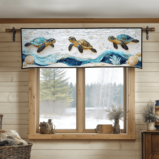 Seagrass Sanctuary Quilted Valance NCU0DV3515