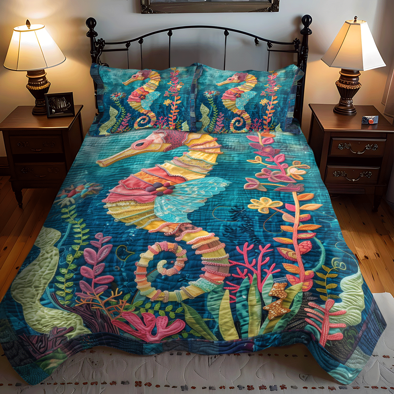 Fairway Rider 3-Piece Quilted Bedding Set GFTOTP8210 main image 0