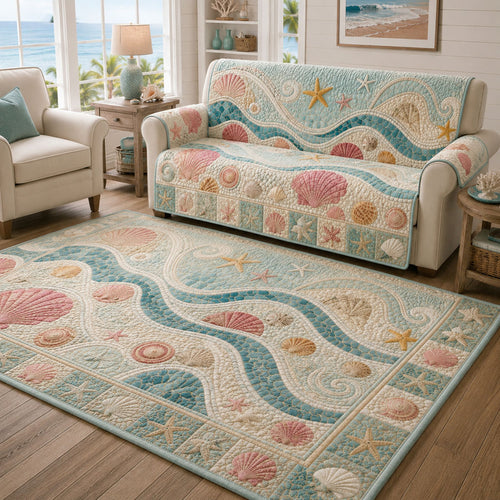 Seashell Cottage Area Rug NCU0PT11795