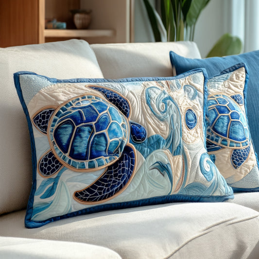 Seashell Journey Quilted Bedding Pillow Case NCU0PT8221