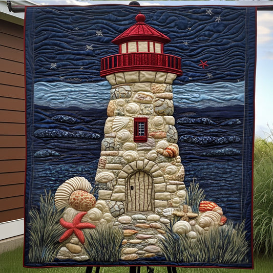 Seashell Beacon Quilted Blanket NCU0NT4616