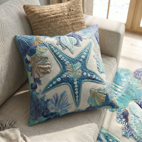 Seashell Symphony Quilted Pillow Case NCU0PT11675