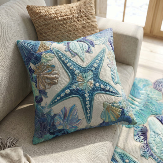 Seashell Symphony Quilted Pillow Case NCU0PT11675