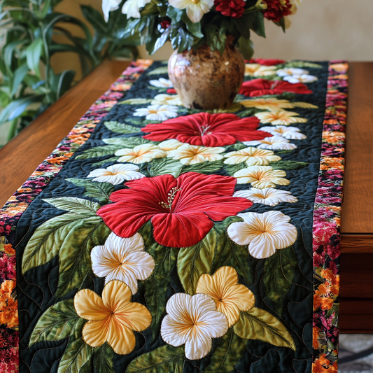 Seaside Blooms Quilted Table Runner NCU0VL1862