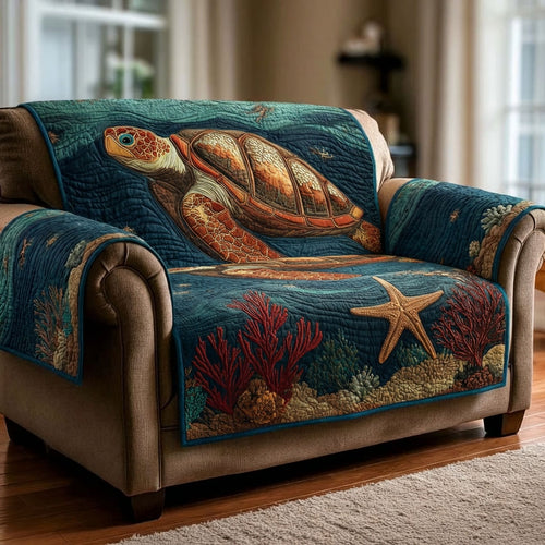 Seaside Calm Quilted Sofa Cover NCU0DK12087