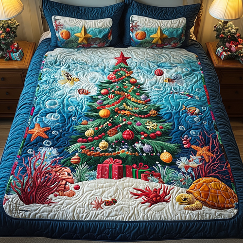 Seaside Cheer 3-Piece Quilted Bedding Set NCU0VH970