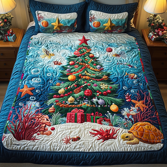 Seaside Cheer 3-Piece Quilted Bedding Set NCU0VH970