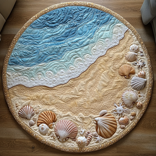 Seaside Escape Quilted Round Mat NCU0DK7257