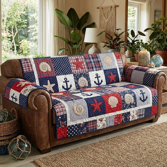 Seaside Glow Quilted Sofa Cover NCU0DV9515