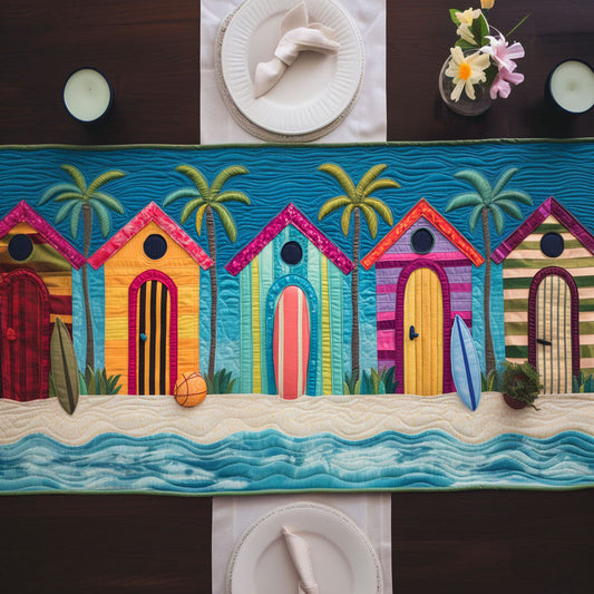 Seaside Homes Quilted Table Runner NCU0NT6493