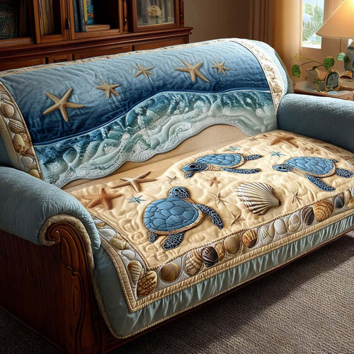 Seaside Journey Quilted Sofa Cover NCU0NT11695