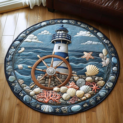 Seaside Lantern Quilted Round Mat NCU0NT7468
