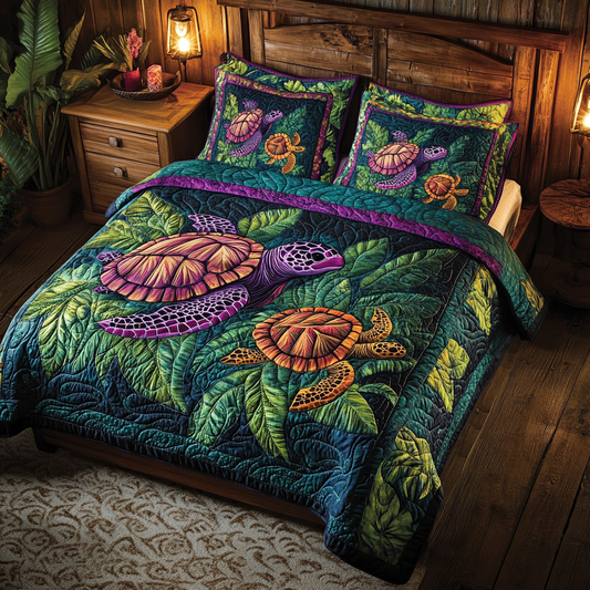 Seaside Serenity 3-Piece Quilted Bedding Set NCU0TL1849