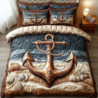 Seaside Slumber 3-Piece Quilted Bedding Set NCU0VL880