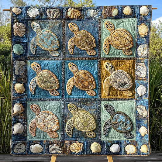 Seaside Treasure Quilted Blanket NCU0PT4534