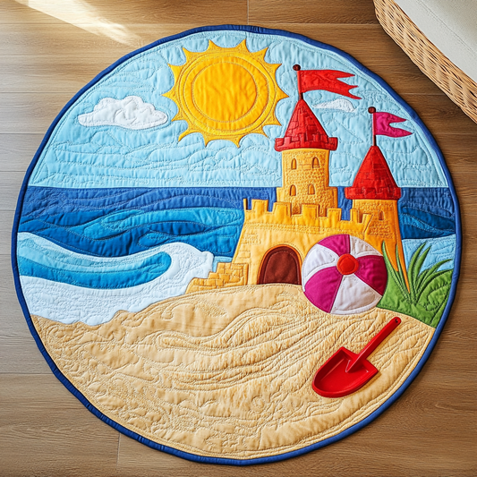 Seaside View Quilted Round Mat NCU0VH3859