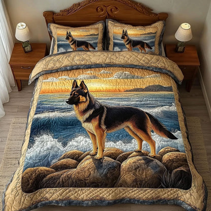 Seaside Watch 3-Piece Quilted Bedding Set NCU0NT5350