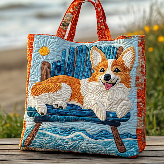 Seaside Wiggles Quilted Tote Bag NCU0PT9244