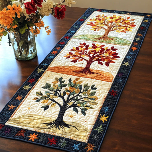 Seasonal Forest Quilted Table Runner NCU0NT3014