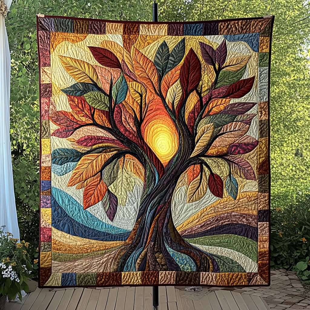Seasons Bloom Quilted Blanket NCU0DK4457