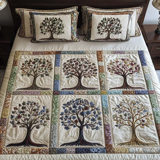 Seasons Harmony 3-Piece Quilted Bedding Set NCU0NT2475