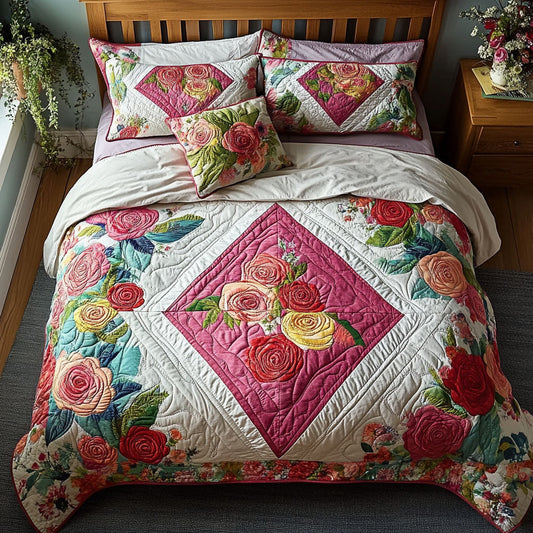 Secret Garden 3-Piece Quilted Bedding Set NCU0PT4906