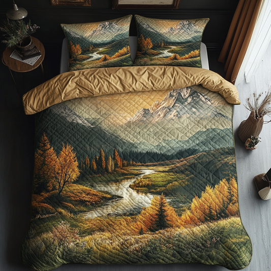 Secret Hollow 3-Piece Quilted Bedding Set NCU0DV3948